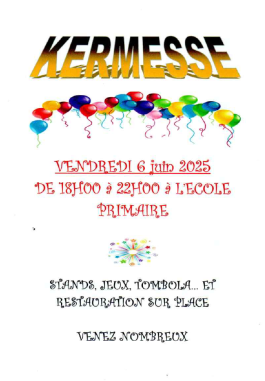 Kermesse école primaire