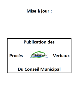 Procès-verbaux Conseil Municipal