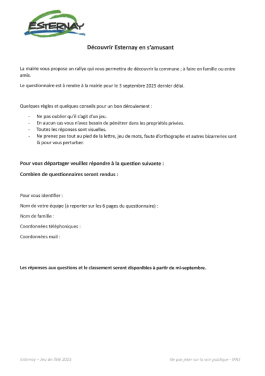 Découvrir Esternay en s’amusant
