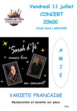 Sarah d’JÉ Music live
