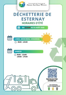 Horaire déchetterie